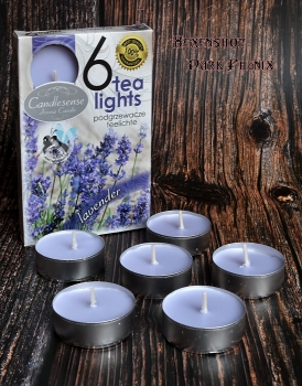 6 duftende Teelichter - Lavendel